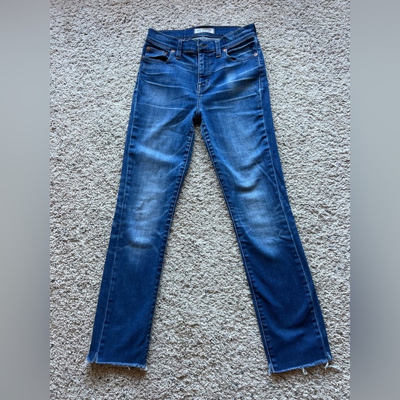 MADEWELL Alley high waist, straight leg jeans, with raw edge hems, size … - Picture 1 of 8